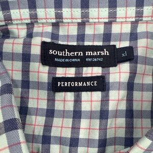 Southern Marsh Men's Casual Shirt - Blue and Pink Plaid